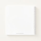 Schönes rosa Weihnachtsmädchen 01 Notizblock (Rückseite)