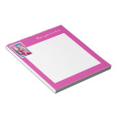 Schönes rosa Weihnachtsmädchen 01 Notizblock (angewinkelt)