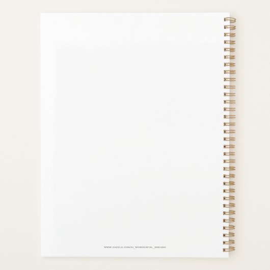 Schönes rosa Weihnachtsmädchen 01 Planer (Rückseite)