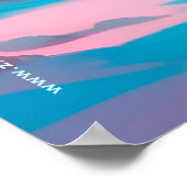 Schönes rosa Weihnachtsmädchen 01 Poster (Ecke)