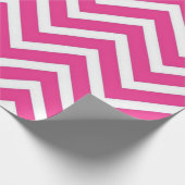 Schönes rosa Zickzackpapier Geschenkpapier (Ecke)