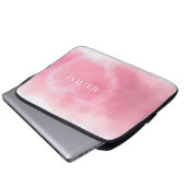 Schönes Rosa zum Valentinstag Laptopschutzhülle (Vorne Knopf)