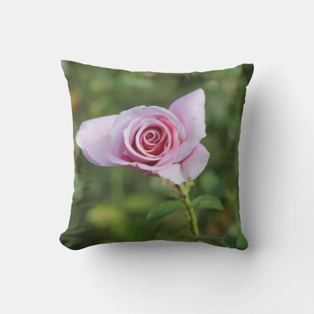 Schönes Rose Blume Kissen (Vorderseite)