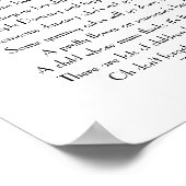 Schönes Rose Design Hochzeitsspiel Foto Poster (Ecke)