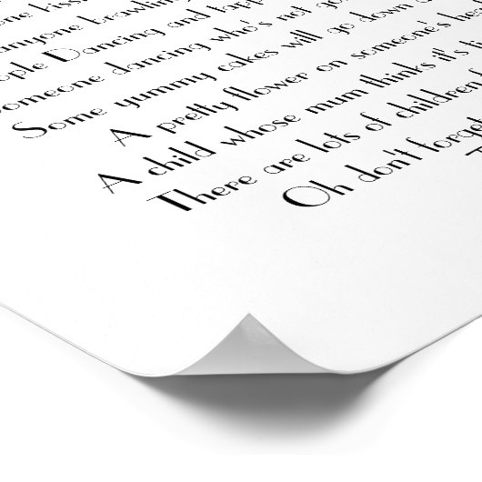 Schönes Rose Design Hochzeitsspiel Foto Poster (Ecke)