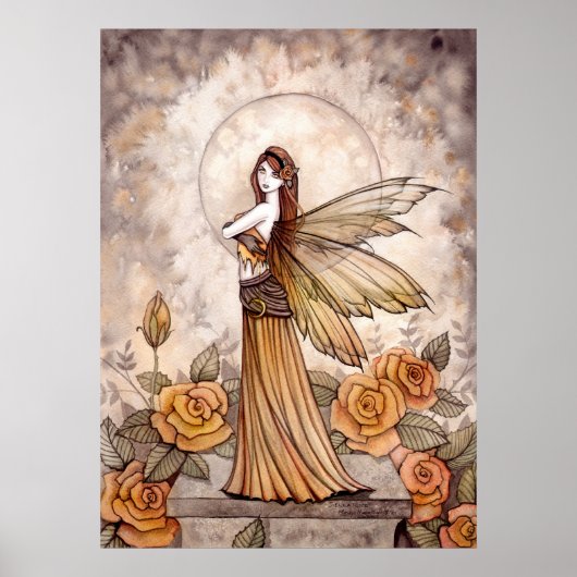 Schönes Rose Fairy Poster von Molly Harrison (Vorne)