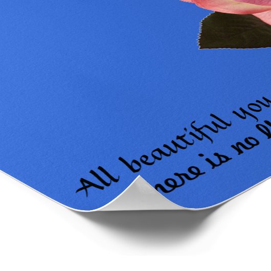 Schönes Rose Poster (Ecke)