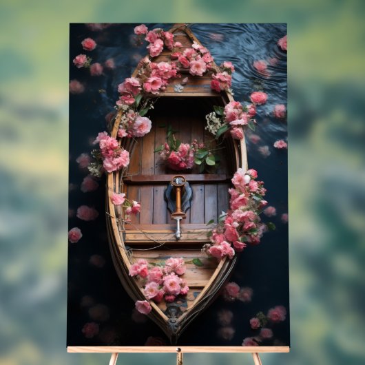 Schönes Rose-Schiff Acrylic Acrylschild (Neutral)