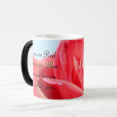 Schönes Rosen-u. Liebe-Gedicht Verwandlungstasse (Vorderseite Links)