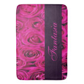 Schönes Rosenmonogramm Badematte (Vorderseite Vertikal)