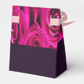 Schönes Rosenmonogramm Geschenkschachtel (Rückseite)