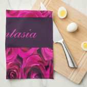 Schönes Rosenmonogramm Geschirrtuch (Viertel Falte)