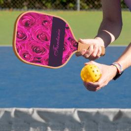 Schönes Rosenmonogramm Pickleball Schläger