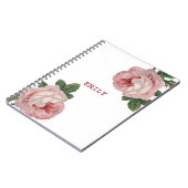 Schönes Rosenweiß Notizblock (Linke Seite)