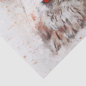 Schönes Rost Akzent Owl Seidenpapier (Ausschnitt)