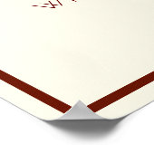 Schönes, rot gekleidetes Kind mit Kätzchen Zitat Poster (Ecke)