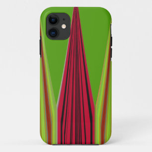 Schönes, rot-gelb-grünes Fraktal Kunstdesign Case-Mate iPhone Hülle