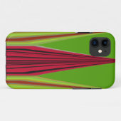 Schönes, rot-gelb-grünes Fraktal Kunstdesign Case-Mate iPhone Hülle (Rückseite (Horizontal))