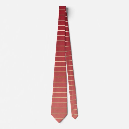 Schönes Rot-Gold-Elegant Krawatte (Vorderseite)