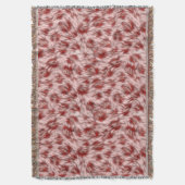 Schönes Rot-Rosa-Abstract-Design Decke (Vorderseite Vertikal)