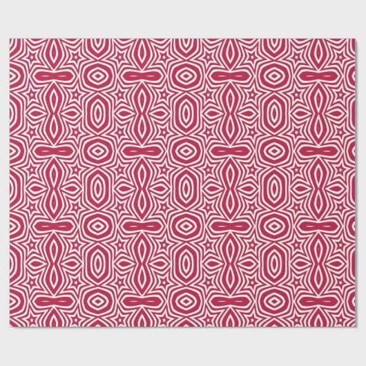 Schönes rot-weißer Stern farbiges Vektordesign Geschenkpapier (Flach)