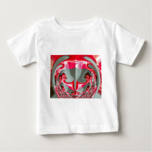 schönes rotes Aschengrau geometrisches Motiv ART D Baby T-shirt