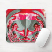 schönes rotes Aschengrau geometrisches Motiv ART D Mousepad (Mit Mouse)