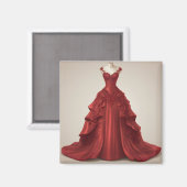 Schönes rotes Ballgow Magnet (Vorderseite/Rückseite)