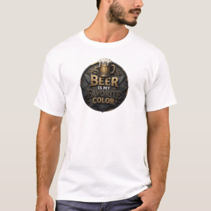 Schönes Rotes BIER IST MEINE LIEBLINGSFARBE T-Shirt