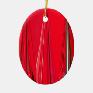 Schönes rotes Design Keramik Ornament