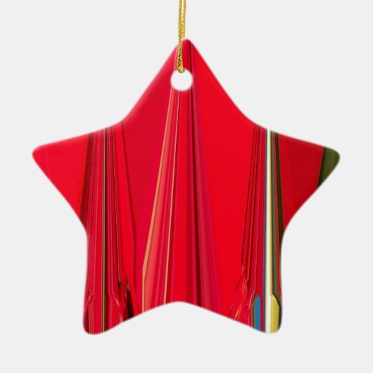 Schönes rotes Design Keramik Ornament (Vorne)