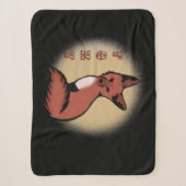 Schönes rotes Foxy Fox-Schwarzes Sherpadecke (Vorderseite)