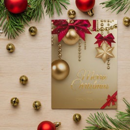 Schönes Rotes frohe Weihnachten Neues Jahr