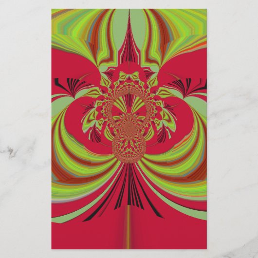 Schönes rotes gelbes Design. Inspirationsvektorco Briefpapier (Vorderseite)