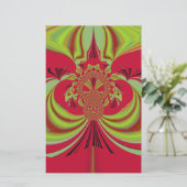 Schönes rotes gelbes Design. Inspirationsvektorco Briefpapier (Stehend Vorderseite)