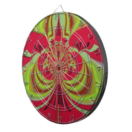 Schönes rotes gelbes Design. Inspirationsvektorco Dartscheibe (Vorderseite rechts)