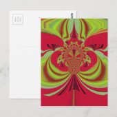 Schönes rotes gelbes Design. Inspirationsvektorco Postkarte (Vorne/Hinten)