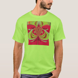 Schönes rotes gelbes Design. Inspirationsvektorco T-Shirt
