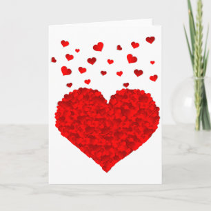 Schönes rotes Herz Valentinstag T-Shirt Karte