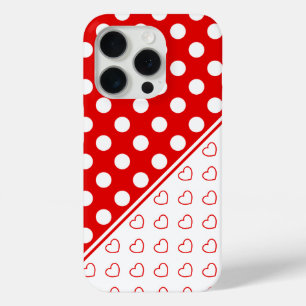 Schönes, rotes und weißes Cover für iPhone