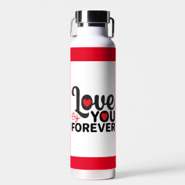 Schönes Rotvalentinstag Trendy Wasserflasche Trinkflasche