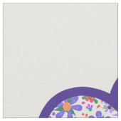 Schönes Round Boho Blume Kissen Cut und Näh Kit Stoff (Nahaufnahme)