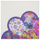 Schönes Round Boho Blume Kissen Cut und Näh Kit Stoff (Muster)