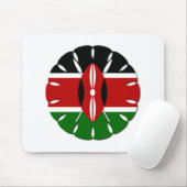 Schönes Round Kenyan Motif: Ein nationales Symbol Mousepad (Mit Mouse)