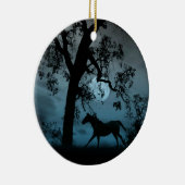 Schönes Running Horse und Vollmond Ornament (Rechts)