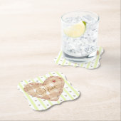 Schönes rustikales Herz und ein schönes, passendes Untersetzer (Vor Ort)