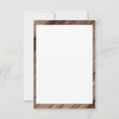 Schönes rustikales Holzfass und Sonnenblumen Dankeskarte (Rückseite)