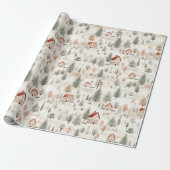 Schönes rustikales Landdorf Geschenkpapier (Ungerollt)