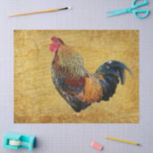 Schönes rustikales Rooster Seidenpapier (Basteln)