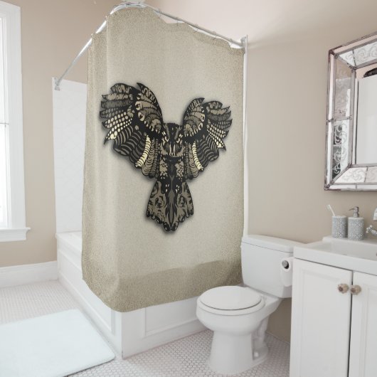 Schönes rustikales Schaf Duschvorhang